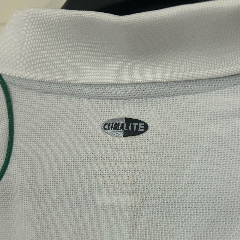 Adidas Dale Jr Racing Short Sleeve Polo Shirt Men’s 2XL White 3 Stripe - Picture 6 of 11